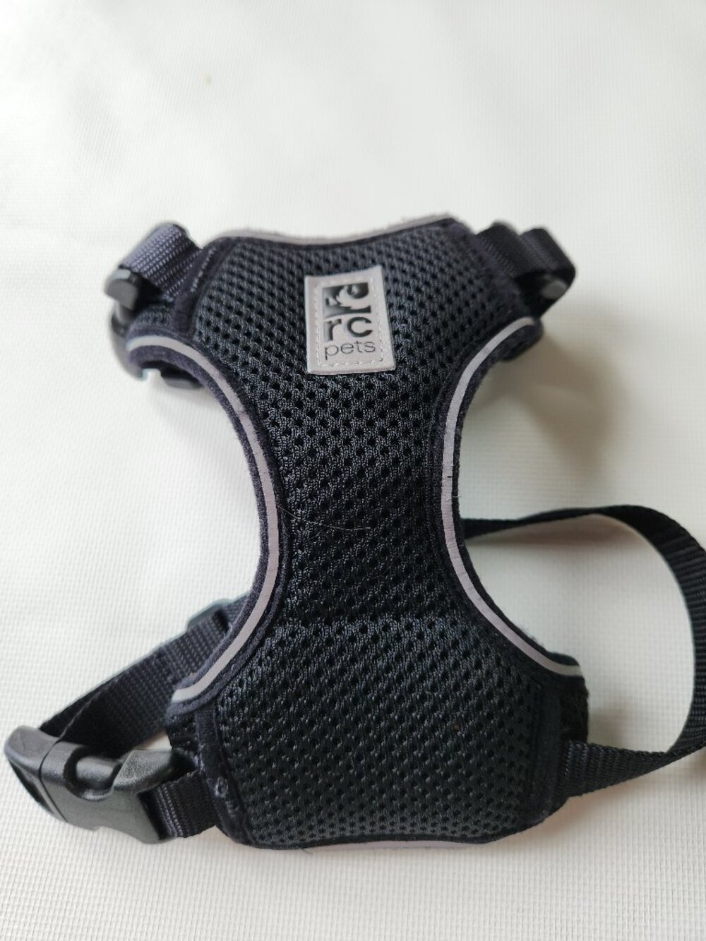 RC Pets Cat Harness S/P Small Black Mesh Adjustable Reflective Walking Pet Gear